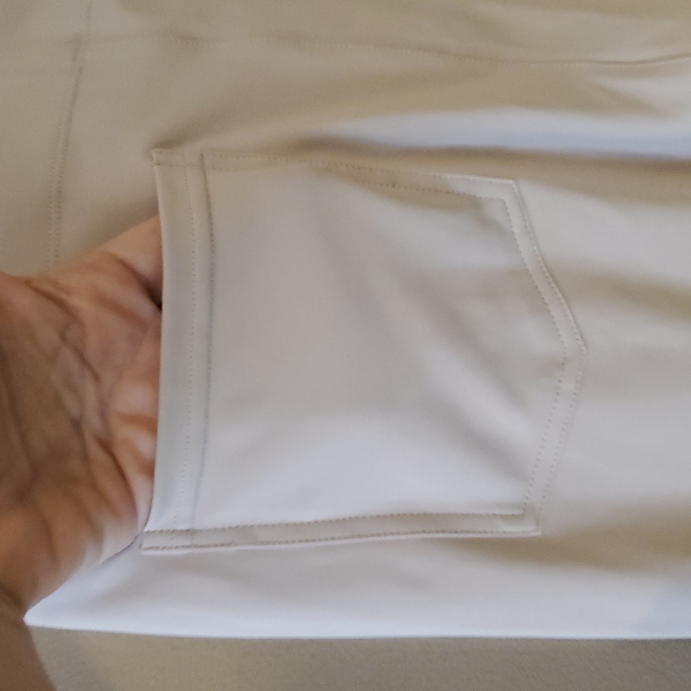 Shapellx AirSlim Back Pocket Flare Work Pant In Biege Size L - Picture 7 of 10